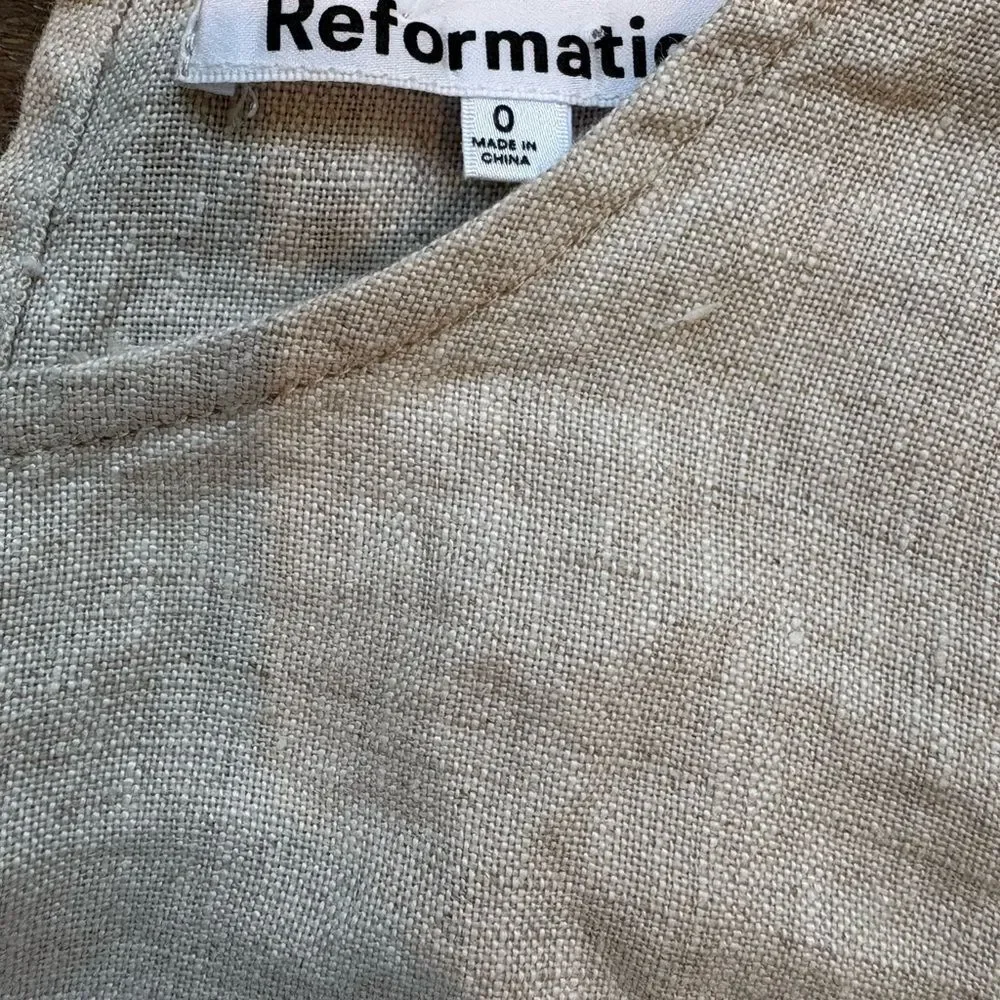 Reformation Naomi linen jumpsuit